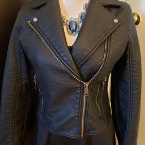 Abercrombie & Fitch leather Moto jacket
